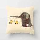 Axyaa Cartoon Animal Pillowcase: Office Car Seat Decor, Sofa Bedroom Cute Pillowcase