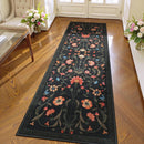Nordic Flower Print Runner Rug by Axyaa: Advanced Light Luxury Corridor Mat