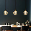 Axya Glass Droplight: Modern French Retro Indoor Pendant Light