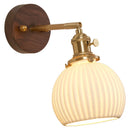 Axyaa Nordic Walnut LED Wall Sconce Bedroom Living Room Modern Wandlamp