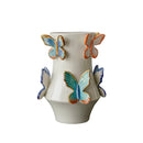 Axyaa Porcelain Butterfly Vase Relief - Handmade Flower Arrangement Accessories