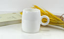 Axyaa Bone  Ring Coffee Cup, Taza Style Espresso Mug for Cute Cafe Morning