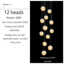Axyaa Starry Sky Chandelier: Nordic Design Luxury Pendant Lights for Duplex Corridor