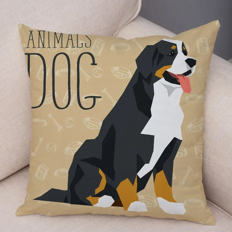 Axyaa Cartoon Dog Pet Animal Pillowcase