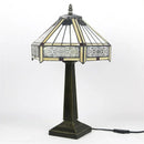 Axyaa Tiffany Glass Table Lamp LED Vintage Creative Desk Light for Home Living Room