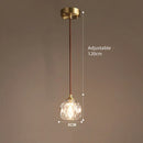 Axyaa Crystal LED Pendant Chandelier: Nordic Iron Lighting Fixture for Home Decor & Aesthetics