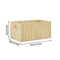 Axyaa Large Woven Storage Basket Home Organizer Wardrobe Closet Clothes Box