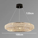 Axyaa Luxury Crystal Chandelier Pendant Light for Living Room Dining Room Ceiling