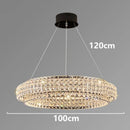 Axyaa Crystal Chandelier Pendant Light for Living Room Dining Room Ceiling
