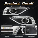 Axyaa LED DRL Daytime Running Light for Honda CRV CR-V 2012-2014 with Dynamic Turn Signal