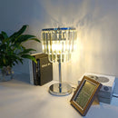 Axyaa Crystal Table Lamps: Modern Living Room Study Desk Decor