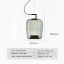 Axyaa Double Layer Glass Pendant Lamp LED Hanging Light for Home and Business Decor