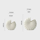 Axyaa Shell Shape Ceramic Vase Nautilus Snail Handicraft Ornament Home Decor