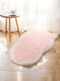 Axyaa Fluffy Wool Shag Rug Soft Area Mat Non-Slip Washable Home Decor
