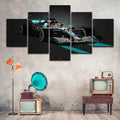 Axyaa Lewis Hamilton F1 Racing Cars Canvas Wall Art Set