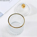 Axya Glass Jar with Cover: Jewelry, Candy, Cotton Swab Organizer