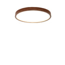 Axyaa Walnut Round Wood Ceiling Lamp for Bedroom Study Balcony Lighting