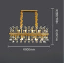 Axyaa Colorful Glass Chandelier LED Pendant Light for Luxury Living Spaces