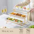 Axyaa 3-Tier Porcelain Serving Platter with Sturdier Stand