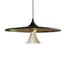 Axyaa Crystal Black Gold Industrial Pendant Light for Home Decor, Kitchen, Bar & Cafe