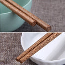 Axyaa Rosewood Chopsticks Set - Reusable Wooden Sushi Sticks, Healthy Kitchen Utensils