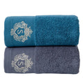 Axyaa 2pcs Towel Set: 35x75cm Face Hand Towels & 70x140cm Big Bath Shower Towel