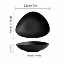 Axyaa Triangular Ceramic Salad Bowl, Microwave Safe & Creative Fruit Tableware
