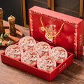 Axyaa Hand Drawn Cartoon Ceramic Bowl & Chopsticks Set: Creative Giftware
