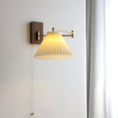Axyaa Modern LED Wall Lamp with Pull Chain Switch for Bedroom Living Room