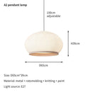 Axyaa Modern Spanish Designer Knit Fabric Cocoon Pendant Lamp