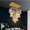 Axyaa Luxury Acrylic Leaf LED Chandelier Dimmable Pendant Light