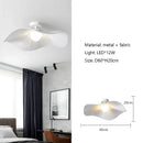 Axyaa Nordic Fabric Cream LED Chandelier Wabi Sabi Style Loft Pendant Lights
