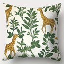 Giraffe and Flamingo Sofa Pillow Cover Set, 17.7" x 17.7", Axyaa Home Decor