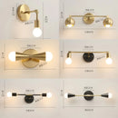 Nordic Gold Copper Wall Sconce by Axyaa - Modern Industrial Home Decor for Living Room & Bathroom