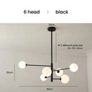 Axyaa Modern Black Gold LED Ceiling Chandelier for Bedroom and Living Room