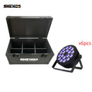 Axyaa LED Flat Par Lights 18x12W/18x18W RGBW Aluminum Alloy for Party KTV Disco DJ