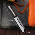 Axyaa Stainless Steel Cabbage Paring Knife with Wooden Handle, Multifunctional Potato Peeler
