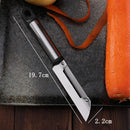 Axyaa Stainless Steel Cabbage Paring Knife with Wooden Handle, Multifunctional Potato Peeler