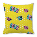 Heart Print Pillowcase for Home Decor by Axyaa - Love Cushion Cover