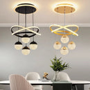 Axyaa Acrylic Crystal Chandelier LED Pendant Lamp for Home Decor and Indoor Lighting
