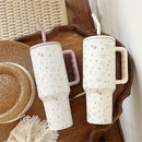 Axyaa Stainless Steel Rabbit Ice Cup Tumbler Straw Bottle