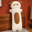Axyaa Cartoon Dog Long Strip Pillow - Fun Bedroom Decor for Girls, Kids, and Men