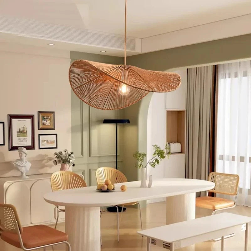 Axyaa Nordic Hemp Pendant Lights E27 Indoor Lighting Fixtures