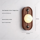 Axyaa Retro Wrought Iron Marble Wall Lamp for Living Room, Bedroom, Corridor
