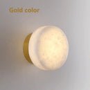 Axyaa Marble Round Wall Lamp: Nordic Modern LED High-end Fixture