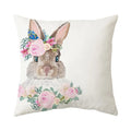Axyaa Bunny Cushion Cover: Cartoon Rabbit Farmhouse Decor Pillowcase