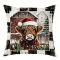 Axyaa Christmas Theme Pillowcase Gift Home Decor Sofa Cushion Cover