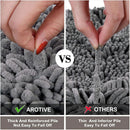 Axyaa Chenille Bath Mat: Soft, Absorbent, Anti-Slip Rug for Bathroom & Shower
