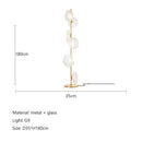 Modern Nordic Glass LED Floor Lamp by Axyaa - Elegant Lighting for Living Room and Bedroom