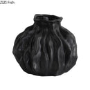 Axyaa Retro Ceramic Vase: Aesthetic Desk Flower Pot Decoration for Room Décor